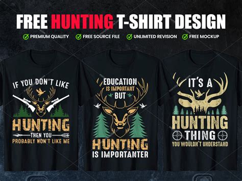 20 Hunting T Shirts Design Free Download By Shohagh Hossen On Dribbble