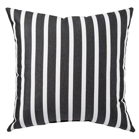 20 Black And White Striped Outdoor Patio Square Throw Pillow Walmart