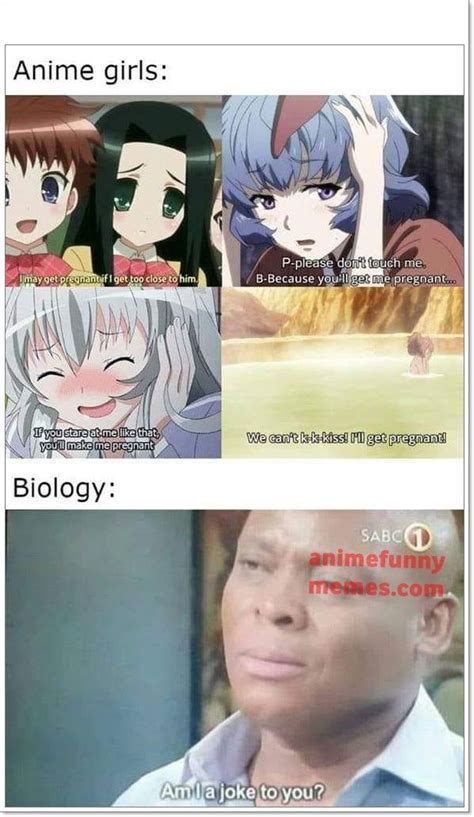 Anime Girls Vs Biology Anime Memes Anime Funny Anime Memes Funny