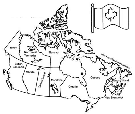 Blank Map Of Canada For Kids To Label