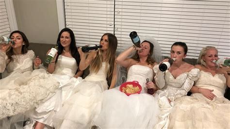 women celebrate ‘divorce party in wedding gowns fox news