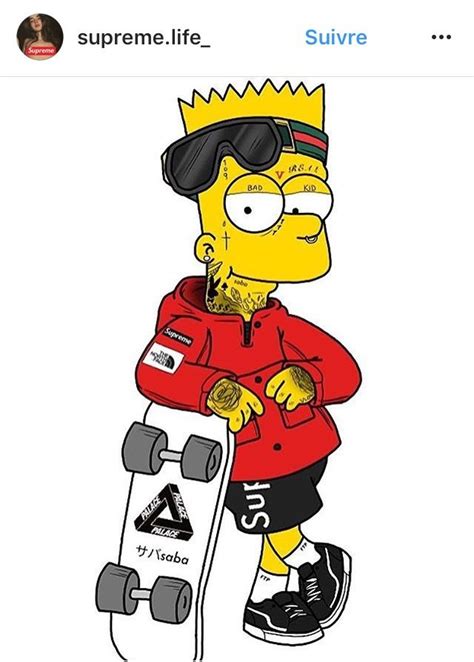 Bart Simpsons Skate Skateboarding And Ride T
