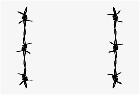 Barbed Wire Clipart Concertina Wire Barbed Wire Frame Png Transparent