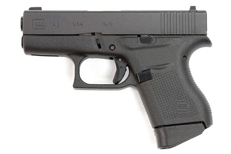 Glock 43 Proglo 9mm Single Stack Pistol With Front Night Sight Made In