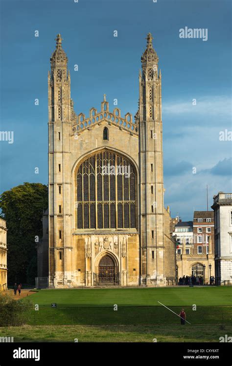 Kings College Chapel Cambridge University Cambridge England Stock