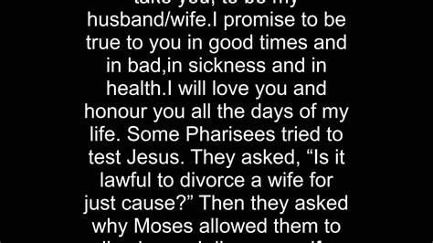 Jesus On Marriage And Divorce Youtube
