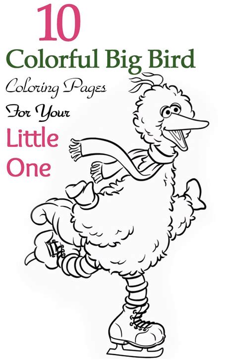 The big coloring book has a lot of pages to color. Top 25 Free Printable Big Bird Coloring Pages Online | Big ...