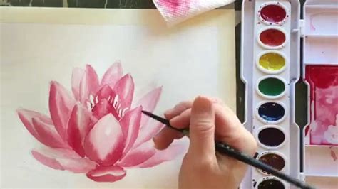 Story Prompts How To Paint Watercolor A Water Lily