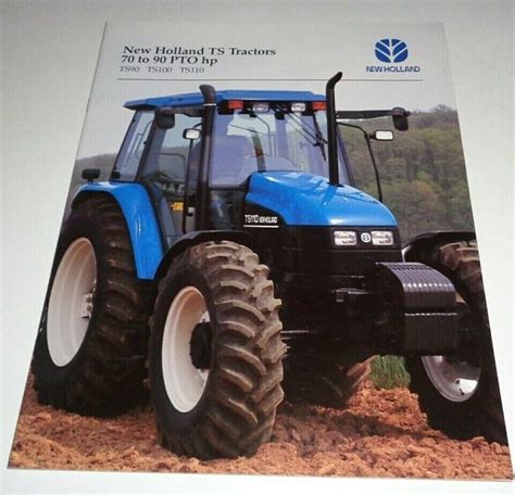 New Holland Ts90 Ts100 Ts110 Tractor Parts Catalog Manual Excavator