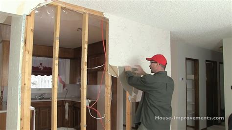 How To Remove Drywall From A Wall Youtube