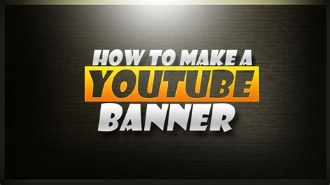 How To Create A Youtube Banner In Adobe Photoshop Cccs6 Youtube