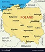 Map of poland Royalty Free Vector Image - VectorStock