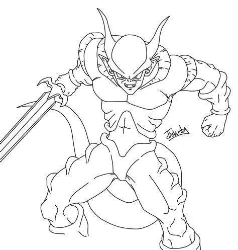 Con janemba en el plantel de dragon ball fighterz únicamente quedan por llegar los dos últimos personajes: Dragon Ball: El retorno de los enemigos: Mi primer lineart!