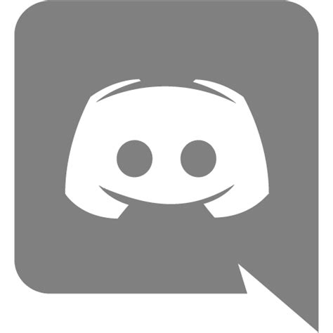 Gray Discord Icon Free Gray Site Logo Icons