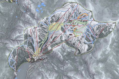 California Ski Maps Squaw Valley Ski Resort Trail Map