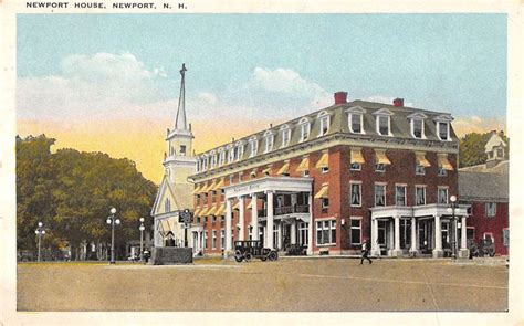 Newport New Hampshire House Gov Building Exterior Antique Postcard