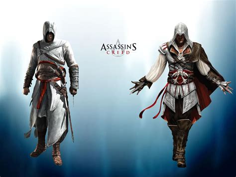 Altair Left Ezio Auditore Right Saga Assassins Creed Costume