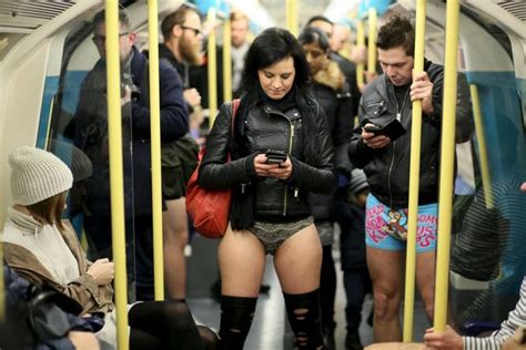 Half Naked Commuters Stun Tourists By Travelling On Trains With No Pants Mirror Online