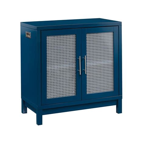 Sauder Vista Key Navy Blue Accent Storage Cabinet 422437 The Home Depot