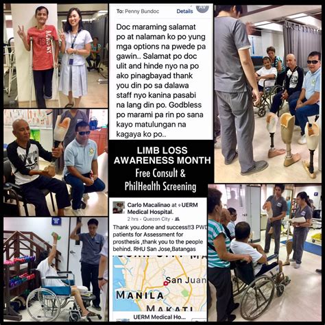 Limb Loss Awareness Month Physicians For Peace Philippines