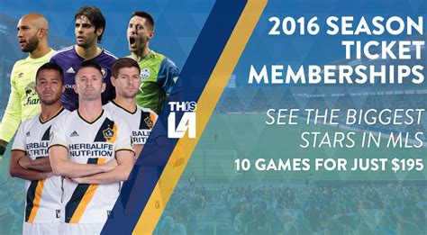 2016 La Galaxy Season Ticket Memberships Are Still Available For Just