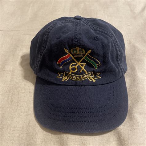 Vintage Polo Hat Leather Strap Gem
