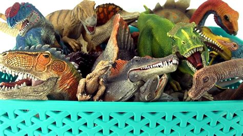 Box Of Dinosaurs Schleich Collection Tyrannosaurus Spinosaurus In