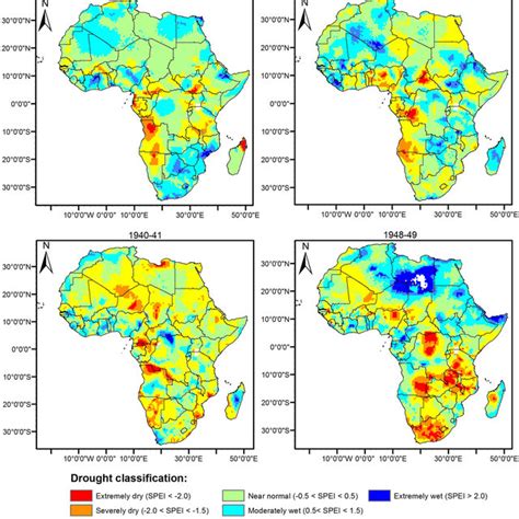 Pdf A Review Of Droughts In The African Continent A Geospatial And