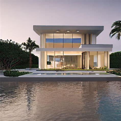 Artstation Modern Villa Beachfront Design Concept