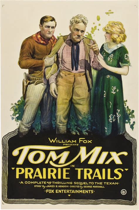 Prairie Trails 1920 Stars Tom Mix Charles K French Kathleen O