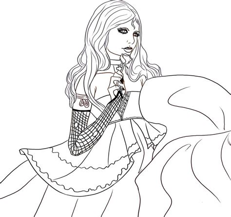 Vampire Girl Coloring Pages To Printable | Kids Coloring Pages