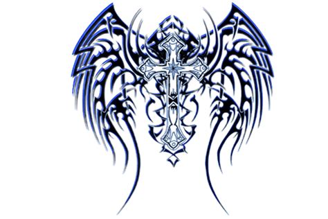Tribal Wings Cross Logo Brands Of The World™ Download Vector Logos