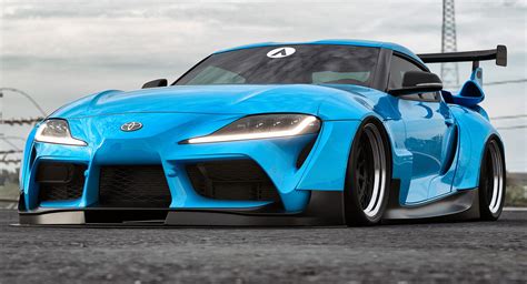This Is What The New Toyota Supra Looks Like With A Widebody Kit