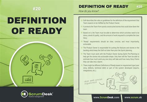 20 Definition Of Ready Scrumdesk Meaningful Agile