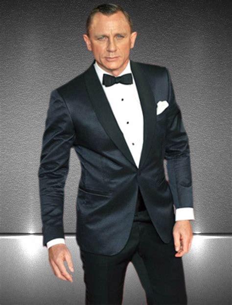 Daniel Craig James Bond Tuxedo Midnight Blue Skyfall Tuxedo Daniel Craig Bond Suits James