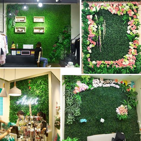 Beautiful Wall Decoration With Artificial Grass Ge Flocked Christmas Tree