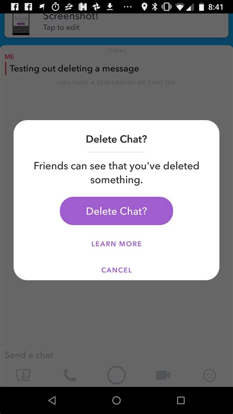 clear chats how to delete snapchat messages after they ve been sent