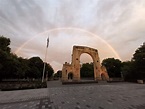 Rainbow over the Bridge of Remembrance Christchurch 16/02/2020 : r ...