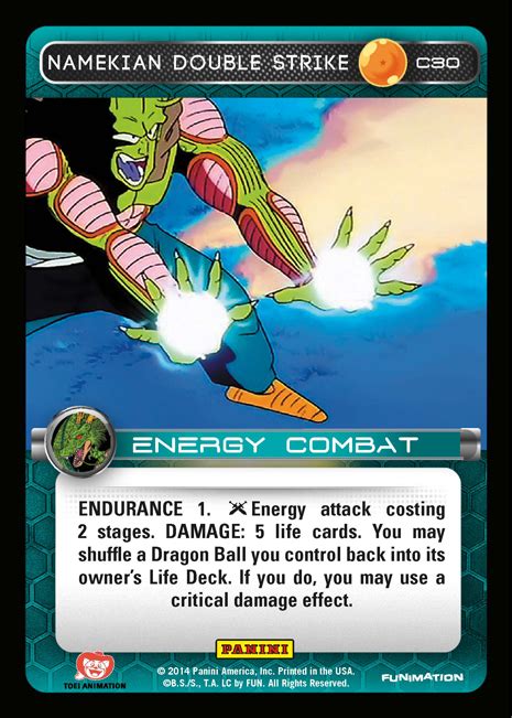 Check spelling or type a new query. Namekian Double Strike DBZ TCG Card Text, Data, and Image | DBZ Top Cut