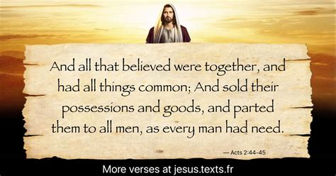 A Quote From Jesus Christ And All That Believed Were Together And