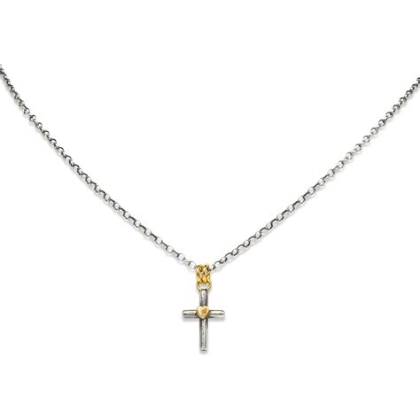 Sophie Harley Tiny Cross Necklace Armed And Gorgeous Handmade Jewellery Uk