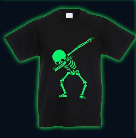 T Shirt For Kids Glow In The Dark Great Effect And Big Fun Customizable