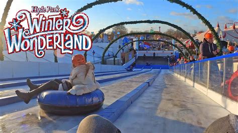 Real Ice Slide At Hyde Park Winter Wonderland Dec 2021 4k Youtube
