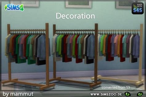 Blackys Sims 4 Zoo Sculpture Clothing Rack By Mammut