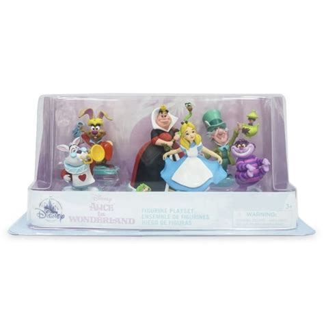 Brand New Disney Store Alice In Wonderland Figure Play Set 6 Figurines Cake Topper Walmart