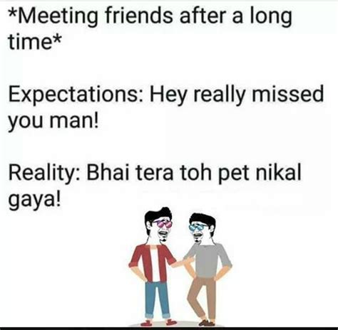 Everlasting friends can go long periods of time without speaking and never question the friendship. When meeting your best friend after a long time 😂😂🤣🤣#funny #comedy #jokes | Jokes, Memes, Comedy