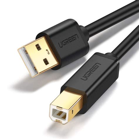 Ugreen usb printer cable usb 2.0 braided cord type a male to type b male printer scanner cable high speed compatible with epson, brother, hp, canon, lexmark, dell, xerox, samsung, piano, dac 6ft. Ugreen câble USB DAC 2.0 Type A mâle vers USB 2.0 type B mâle