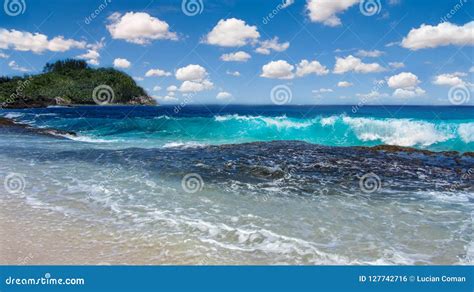 Tropical Island Seascape Travel Stock Photo Image Of Idyllic Cloud