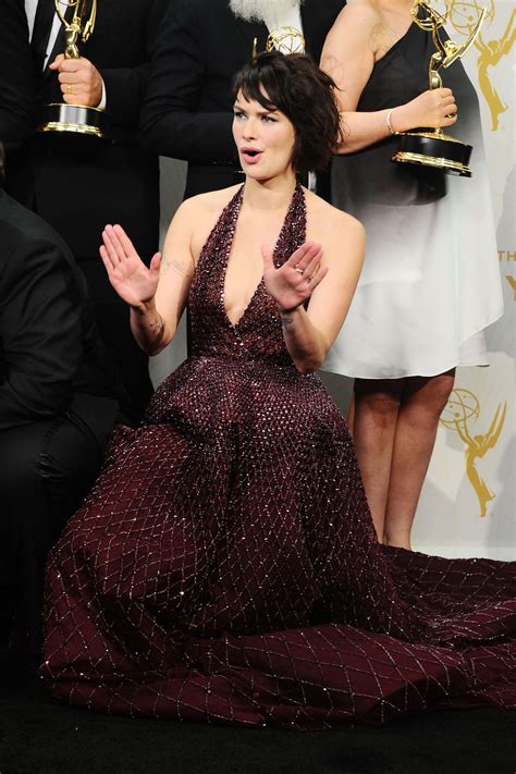 Lena Headey Red Carpet Pics 2015 Primetime Emmy Awards In Los Angeles