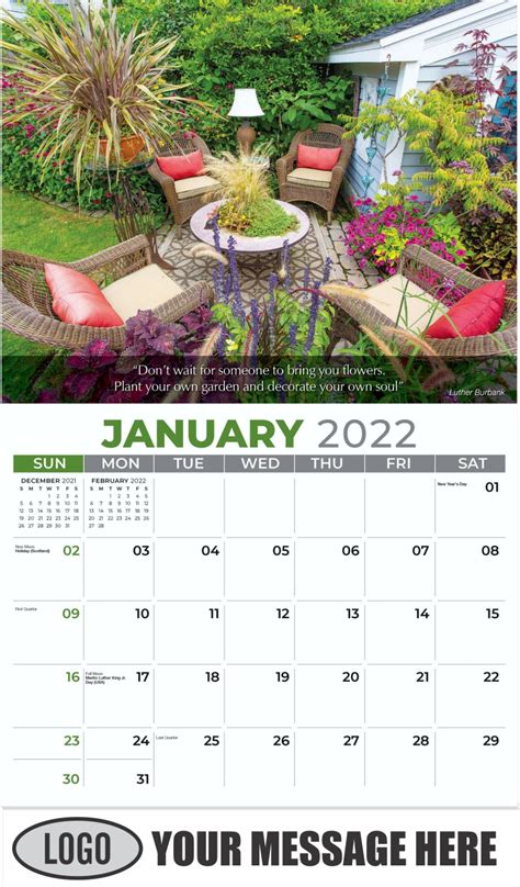 2022 Business Promo Calendars Flowers And Gardens Low As 65¢